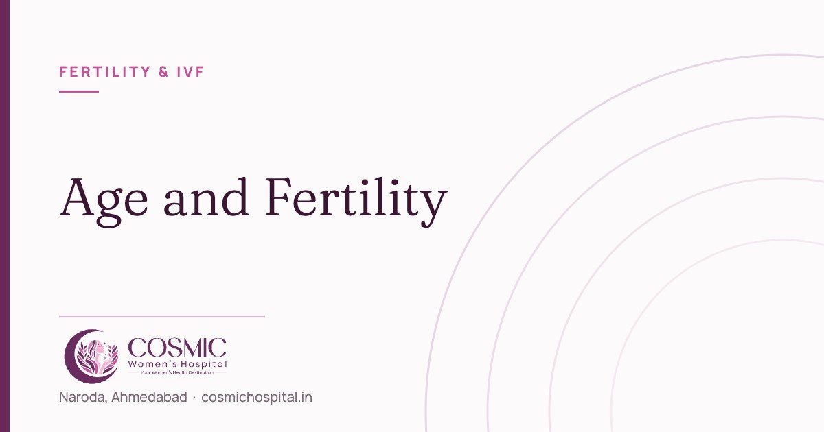 Age and fertility decline, Cosmic Women’s Hospital, Naroda, Ahmedabad