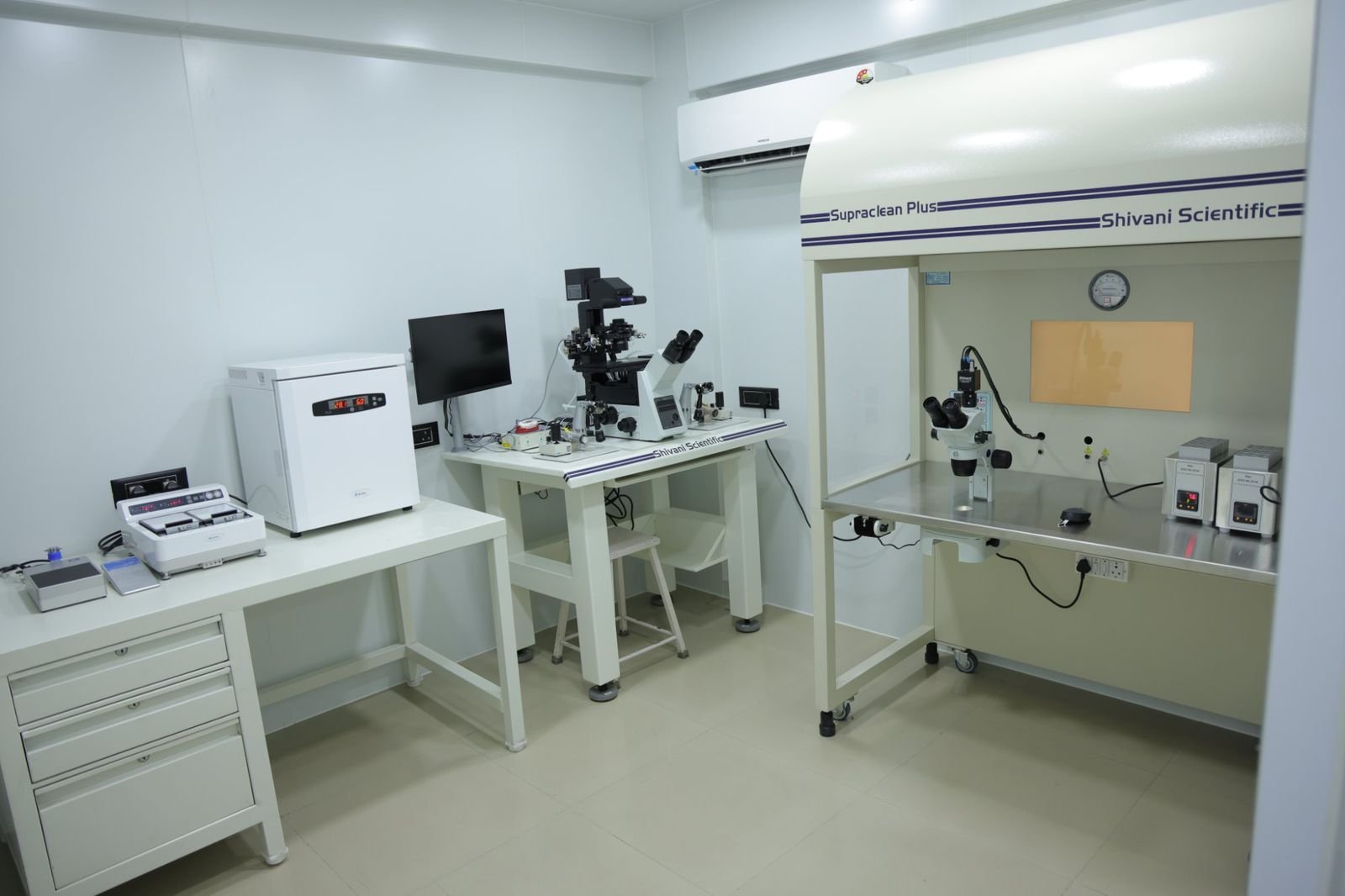 Embryology laboratory at Cosmic Women’s Hospital & IVF Center, Naroda