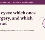 Ovarian cysts: which ones need surgery and which do not — Cosmic Women's Hospital, Naroda