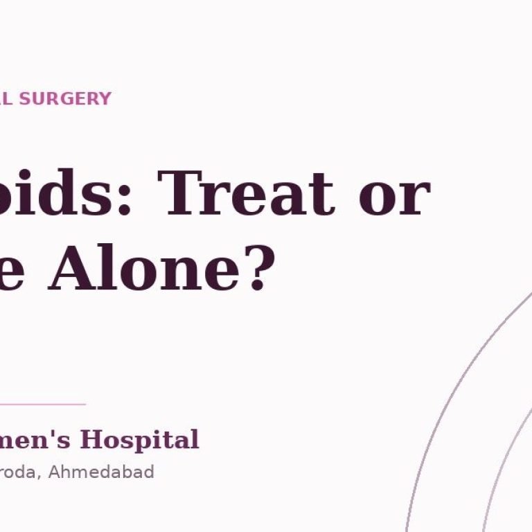 Fibroids: when they need treating — article cover, Cosmic Women’s Hospital & IVF Center, Naroda, Ahmedabad