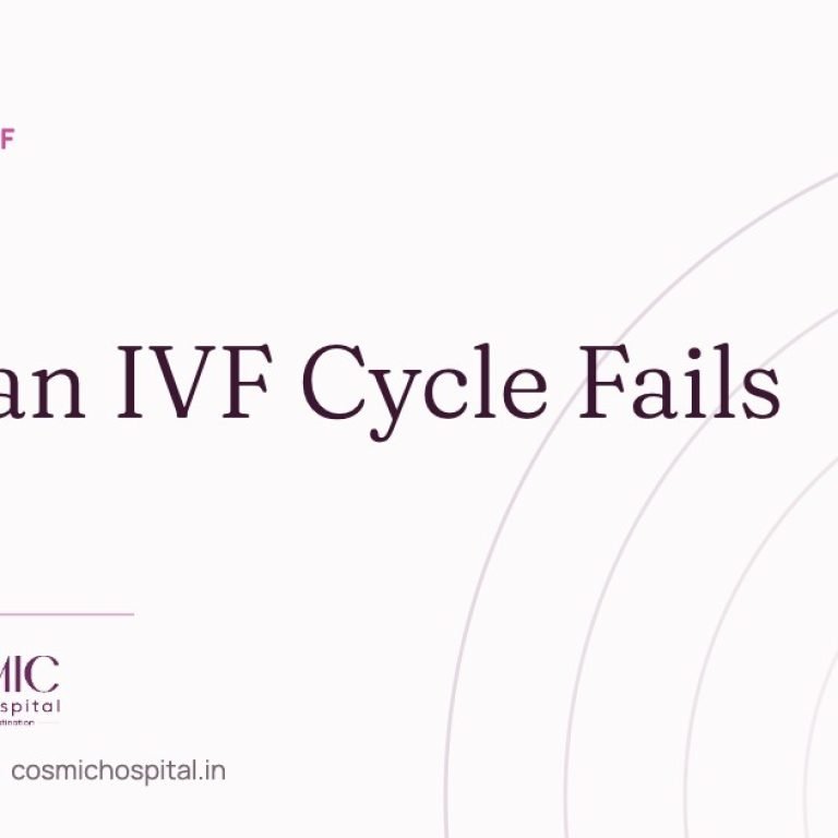 Why an IVF cycle fails, Cosmic Women’s Hospital, Naroda, Ahmedabad